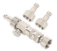 03 Latón, Profesional, Accesorio de aerógrafo, Duradero, Conector de aerógrafo, Exterior para Manguera de aerógrafo, compresor de Aire doméstico,