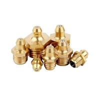 Latón Recta Grasera Engrasador de latón M4M5M6M8~M20 45°/90°/Recto/NTP1 G1 G3 Rosca macho métrica Tipo codo recto for engrase aceite(90 Degree,M4*30 mm)