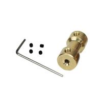 Latón Rígido Motor Shafta, Acoplador de eje rígido de latón de 9 mm de diámetro y 20 mm de longitud, orificio de 2 a 6 mm for conexión de motor CNC(Bore 2mm to 3mm)