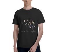 Latoshachase Mans T-Shirt The Cranberries Fashion Short Sleeves Top Medium Gift Black Black XXL