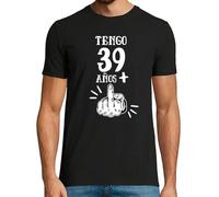 latostadora Camiseta 40 Años Hombre - Camiseta Graciosa Regalo Cumple - Regalos Originales Hombre 40 años - Ideas para Cumpleaños 40 Años - Manga Corta - Talla L - Color 40 Años Tengo 49 Mas 1