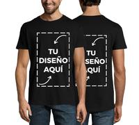 latostadora Camiseta Hombre Mujer Personalizada - Camisetas Personalizadas Hombres - Camisetas para Personalizar 2 Caras - Camiseta Personalizable por Delante y Detras - Regalos Personalizados