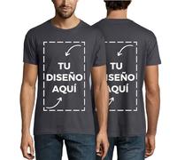 latostadora Camiseta Hombre Mujer Personalizada - Camisetas Personalizadas Hombres - Camisetas para Personalizar 2 Caras - Camiseta Personalizable por Delante y Detras - Regalos Personalizados