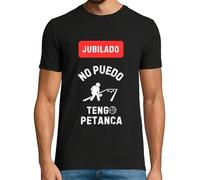 latostadora Camiseta Jubilado Hombre - Regalo Jubilacion Hombre - Camisetas Hombre Originales Divertidas Manga Corta - Regalos Jubilacion - No Puedo Tengo Petanca