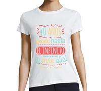 latostadora Camiseta Manga Corta 40 Años hasta El Infinito Y Más Allá para Mujer - Blanco L - Ref. 1173192-P