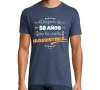 latostadora Camiseta Manga Corta 50 Años Irresistible para Hombre - Denim XL - Ref. 1163248-P