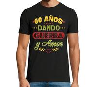 latostadora Camiseta Manga Corta 60 Años Dando Guerra Y Amor para Hombre - Negro L - Ref. 1155560-P