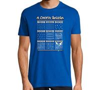 latostadora Camiseta Manga Corta A Choiva Gallega - Camiseta Galicia para Hombre - Azul Royal XL - Ref. 2757661-P