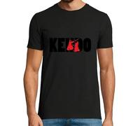 latostadora Camiseta Manga Corta Camiseta De Kendo - Artes Marciales - Combatiente para Hombre - Negro M - Ref. 1031312-P