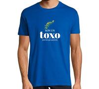 latostadora Camiseta Manga Corta Camiseta Son Un Toxo, Pero Hai Que Quererme - para Hombre - Azul Royal 4XL - Ref. 3041671-P