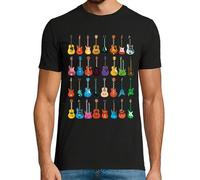 latostadora Camiseta Manga Corta Colección De Guitarras Guitarrista Música Rock para Hombre - Negro S - Ref. 3376034-P