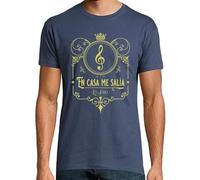 latostadora Camiseta Manga Corta En Casa Me Salía - Prendas Oscuras - Clave De Sol para Hombre - Denim L - Ref. 3357150-P