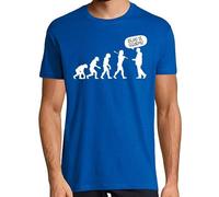 latostadora Camiseta Manga Corta Evolución ¡Dejad De Seguirme! para Hombre - Azul Royal S - Ref. 1022086-P