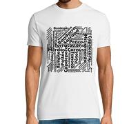 latostadora Camiseta Manga Corta Insults EN CATALÀ para Hombre - Blanco XL - Ref. 5623139-P