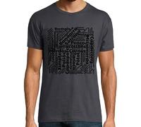 latostadora Camiseta Manga Corta Insults EN CATALÀ para Hombre - Gris Ratón 5XL - Ref. 5623139-P