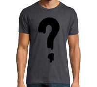 latostadora Camiseta Manga Corta Interrogación - Gravity Falls para Hombre - Gris Ratón 5XL - Ref. 736148-P