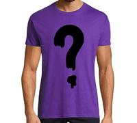latostadora Camiseta Manga Corta Interrogación - Gravity Falls para Hombre - Morado S - Ref. 736148-P