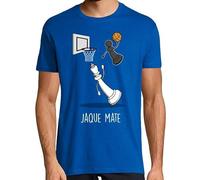 latostadora Camiseta Manga Corta Jaque Mate Black para Hombre - Azul Royal 3XL - Ref. 2082029-P