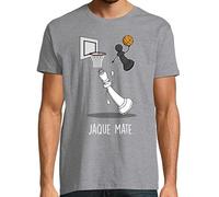 latostadora Camiseta Manga Corta Jaque Mate Black para Hombre - Gris Vigoré XL - Ref. 2082029-P