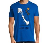 latostadora Camiseta Manga Corta Jaque Mate para Hombre - Azul Royal XXL - Ref. 2082019-P