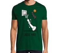 latostadora Camiseta Manga Corta Jaque Mate para Hombre - Verde Botella XXL - Ref. 2082019-P