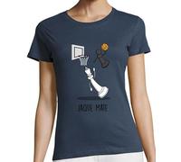 latostadora Camiseta Manga Corta Jaque Mate para Mujer - Denim XL - Ref. 2084812-P