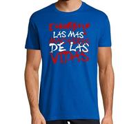 latostadora Camiseta Manga Corta La Más Macabra De Las Vidas para Hombre - Azul Royal L - Ref. 796728-P