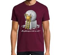 latostadora Camiseta Manga Corta ¡la Petanca Es Un Arte! para Hombre - Burdeos XL - Ref. 1917572-P