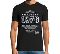 latostadora Camiseta Manga Corta Made In 1976 para Hombre - Negro XL - Ref. 1194189-P