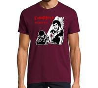 latostadora Camiseta Manga Corta Maldito Pais para Hombre - Burdeos S - Ref. 796741-P