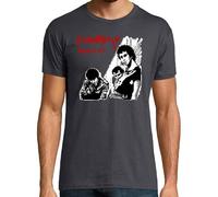 latostadora Camiseta Manga Corta Maldito Pais para Hombre - Gris Ratón S - Ref. 796740-P
