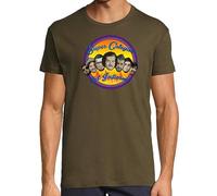 latostadora Camiseta Manga Corta Malviviendo- Super Colegas del Infierno para Hombre - Army L - Ref. 426382-P