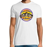 latostadora Camiseta Manga Corta Malviviendo- Super Colegas del Infierno para Hombre - Blanco L - Ref. 426382-P