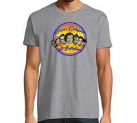 latostadora Camiseta Manga Corta Malviviendo- Super Colegas del Infierno para Hombre - Gris Vigoré L - Ref. 426382-P