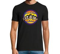 latostadora Camiseta Manga Corta Malviviendo- Super Colegas del Infierno para Hombre - Negro L - Ref. 426382-P