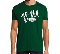 latostadora Camiseta Manga Corta Marcho Que Teño Que Marchar para Hombre - Verde Botella L - Ref. 454205-P