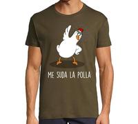 latostadora Camiseta Manga Corta Me Suda La Polla Dark para Hombre - Army S - Ref. 2270686-P
