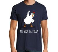 latostadora Camiseta Manga Corta Me Suda La Polla Dark para Hombre - Azul Marino L - Ref. 2270686-P
