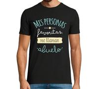 latostadora Camiseta Manga Corta Mis Personas Favoritas Me Llaman Abuelo, Día del para Hombre - Negro XL - Ref. 1041386-P