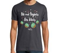 latostadora Camiseta Manga Corta No Me Toques Los Kiwis para Hombre - Gris Ratón L - Ref. 1694346-P