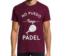 latostadora Camiseta Manga Corta No Puedo Tengo Padel para Hombre - Burdeos L - Ref. 6333105-P