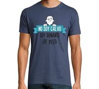 latostadora Camiseta Manga Corta No Soy Calvo Soy Donante De Pelo, Día del Padre para Hombre - Denim XXL - Ref. 1050179-P