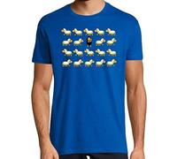 latostadora Camiseta Manga Corta Oveja Negra - Se Diferente para Hombre - Azul Royal 3XL - Ref. 631146-P