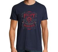 latostadora Camiseta Manga Corta por La Horda!! para Hombre - Azul Marino L - Ref. 2043203-P