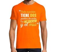 latostadora Camiseta Manga Corta Puntos De Vista Hombre (Fondo Oscuro) para Hombre - Naranja L - Ref. 1087320-P