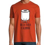 latostadora Camiseta Manga Corta Que La Fuerza Te Acompañe para Hombre - Terracota XL - Ref. 1208261-P