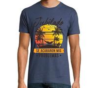 latostadora Camiseta Manga Corta Regalo Jubilado Retirada Se Acabaron Mis Problemas para Hombre - Denim XL - Ref. 2262052-P