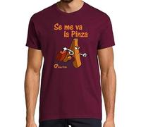 latostadora Camiseta Manga Corta Se Me Va La Pinza para Hombre - Burdeos M - Ref. 315734-P