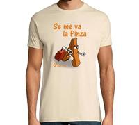 latostadora Camiseta Manga Corta Se Me Va La Pinza para Hombre - Crema M - Ref. 315734-P