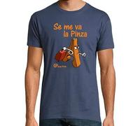 latostadora Camiseta Manga Corta Se Me Va La Pinza para Hombre - Denim XL - Ref. 315734-P